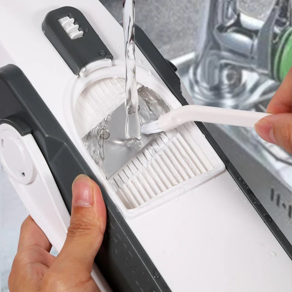 5-in-1 Adjustable Manual Vegetable Slicer & Food Chopper | Multi-Function Cutter, Shredder & French Fries Maker β Kitchen Essentials