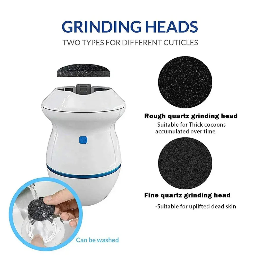 Electric Foot Scrubber – Rechargeable Callus Remover for Salon-Smooth Feet at Home