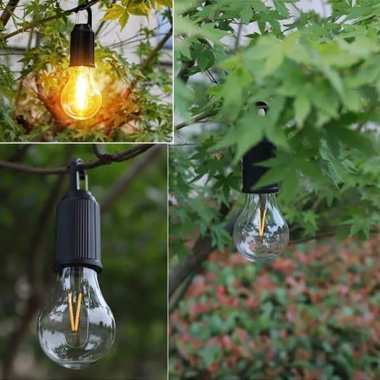 Rechargeable LED Camping Lamp – Portable Hanging Bulb with USB Charging & 3 Lighting Modes