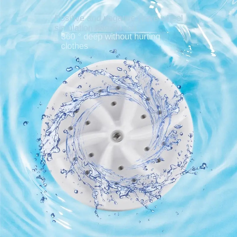 Mini Portable USB Washing Machine – Rotating Turbine Washer for Clothes, Underwear, Socks & Travel