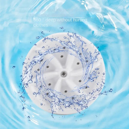 Mini Portable USB Washing Machine – Rotating Turbine Washer for Clothes, Underwear, Socks & Travel